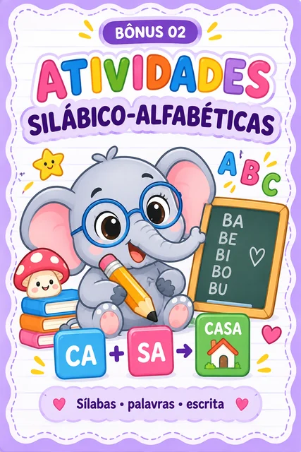 Capa do bônus 2: Silábico-Alfabético